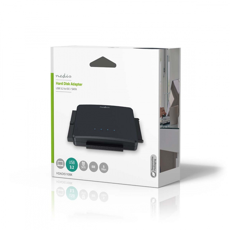 Nedis Harddisk adapter | USB 3.2 Gen1 | 2.5 / 3.5 