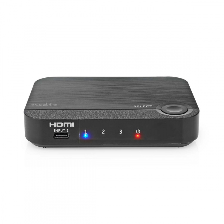 Nedis HDMI ™ Converter | 1x USB-C™ / 2x HDMI™ Input | 1x HDMI™ Output | 1-vejs | 4K@60Hz | 18 Gbps | ABS | Antracit
