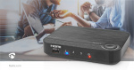 Nedis HDMI ™ Converter | 1x USB-C™ / 2x HDMI™ Input | 1x HDMI™ Output | 1-vejs | 4K@60Hz | 18 Gbps | ABS | Antracit