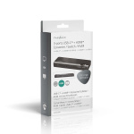 Nedis HDMI ™ Converter | USB-C™ Female / 2x HDMI™ Input / 4x USB A Female | 1x HDMI™ Output | 1-vejs | 4K@60Hz | 18 Gbps | ABS | Antracit Nedis HDMI ™ Converter | USB-C™ Female / 2x HDMI™ Input / 4x USB A Female | 1x HDMI™ Output | 1-vejs | 4K@60Hz | 18 Gbps | ABS | Antracit