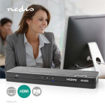 Nedis HDMI ™ Converter | USB-C™ Female / 2x HDMI™ Input / 4x USB A Female | 1x HDMI™ Output | 1-vejs | 4K@60Hz | 18 Gbps | ABS | Antracit Nedis HDMI ™ Converter | USB-C™ Female / 2x HDMI™ Input / 4x USB A Female | 1x HDMI™ Output | 1-vejs | 4K@60Hz | 18 Gbps | ABS | Antracit