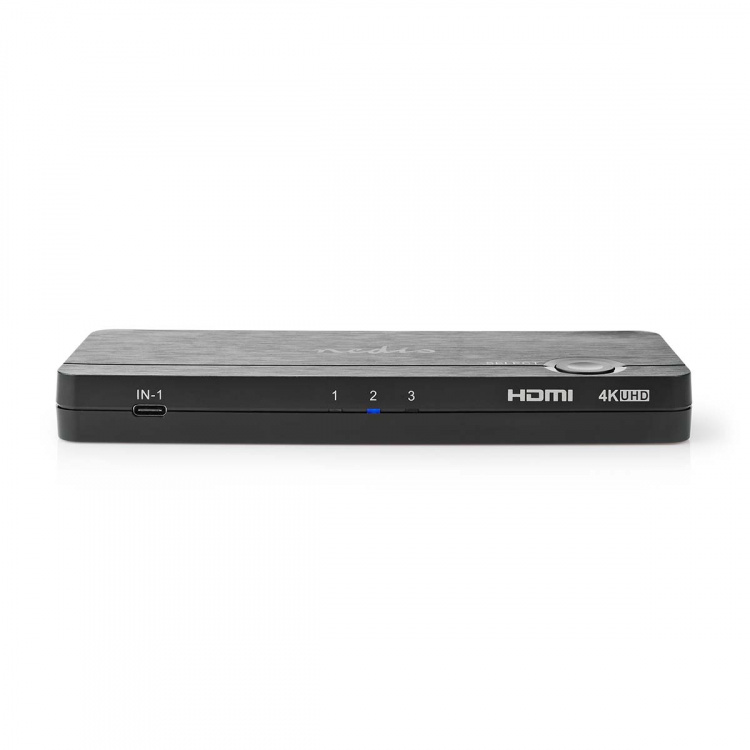 Nedis HDMI ™ Converter | USB-C™ Female / 2x HDMI™ Input / 4x USB A Female | 1x HDMI™ Output | 1-vejs | 4K@60Hz | 18 Gbps | ABS | Antracit Nedis HDMI ™ Converter | USB-C™ Female / 2x HDMI™ Input / 4x USB A Female | 1x HDMI™ Output | 1-vejs | 4K@60Hz | 18 Gbps | ABS | Antracit