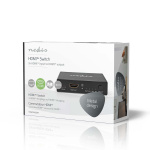 Nedis HDMI ™ switch | 3-Port port(s) | 3x HDMI™ Input | 1x HDMI™ Output | 8K@60Hz | 45 Gbps | Fjernstyret | Aluminium | Antracit