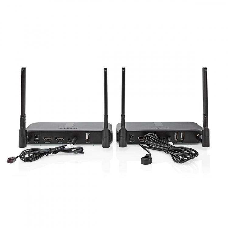 Nedis Trådløs HDMI ™ Transmitter | Wi-Fi | 5.15 - 5.85 MHz | 100.0 m (synsfelt) | Maksimal opløsning: Full HD 1080p | 6.75 Gbps | IR Retur-funktion | ABS | Antracit Nedis Trådløs HDMI ™ Transmitter | Wi-Fi | 5.15 - 5.85 MHz | 100.0 m (synsfelt) | Maksimal opløsning: Full HD 1080p | 6.75 Gbps | IR Retur-funktion | ABS | Antracit