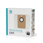 Nedis Støvsugerpose | 5 stk. | Syntetisk | Mest solgt for: Nedis® WIFIVCL002CBK | Hvid