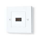 Nedis HDMI™ Vægboks | 1x HDMI™ Female | 4K@60Hz | HDMI ™ -udgang | Sort | 18 Gbps | Guldplateret | Box