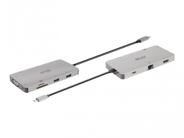 Club 3D USB Gen1 Type-C 9-in-1 hub Dockingstation Club 3D USB Gen1 Type-C 9-in-1 hub Dockingstation