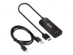 Club 3D Videokabelpakke DisplayPort / HDMI / USB Sort