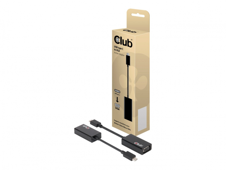 Club 3D USB 3.1 Type C til VGA aktiv
