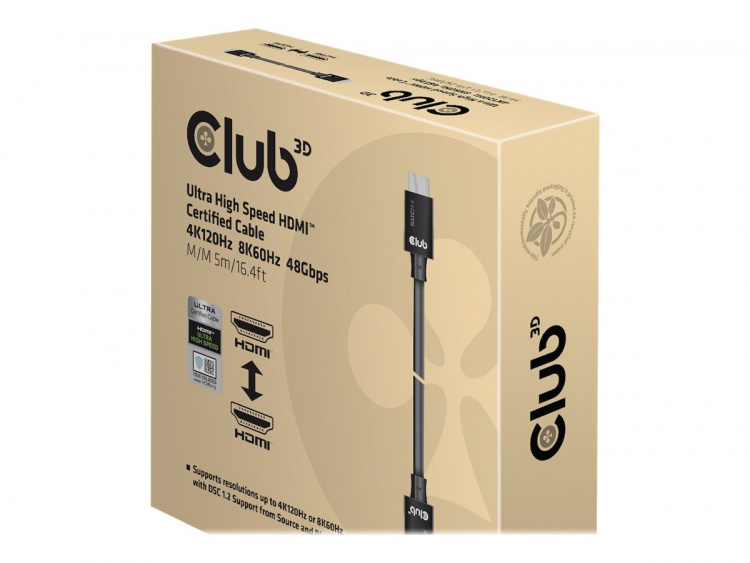Club 3D HDMI han -> HDMI han 5 m Sort