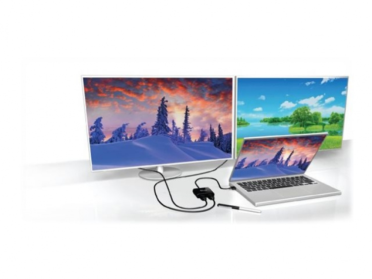 Club 3D Videoadapter DisplayPort / HDMI 20cm Sort