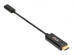 Club 3D Videoadapterkabel HDMI / USB 22cm Sort