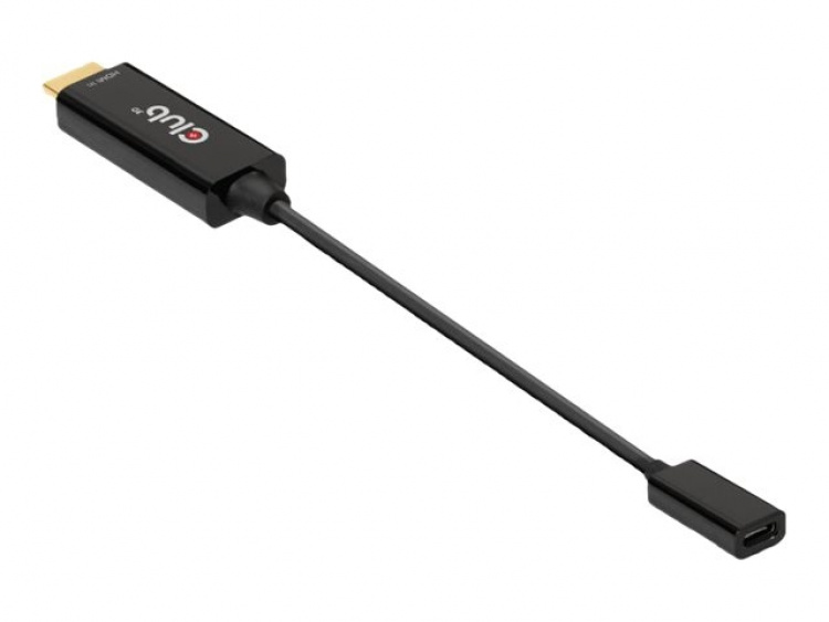 Club 3D Videoadapterkabel HDMI / USB 22cm Sort