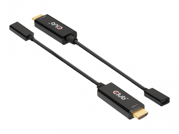 Club 3D Videoadapterkabel HDMI / USB 22cm Sort