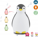 Zazu Pam søvnrytme musik natlampe, pingvin, grå