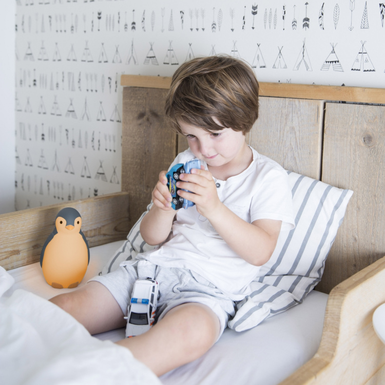 Zazu Pam søvnrytme musik natlampe, pingvin, grå