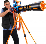 X-Shot Insanity-Motorized Age Fire Gatlin Gun med stativ - skumgummipistol