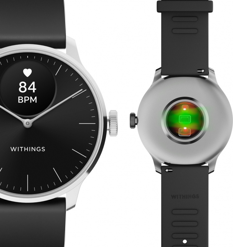 Withings Scanwatch Light smartwatch, 37 mm, sort