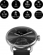 Withings Scanwatch 2 smartwatch, 38 mm, sort