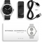 Withings Scanwatch 2 smartwatch, 42 mm, sort