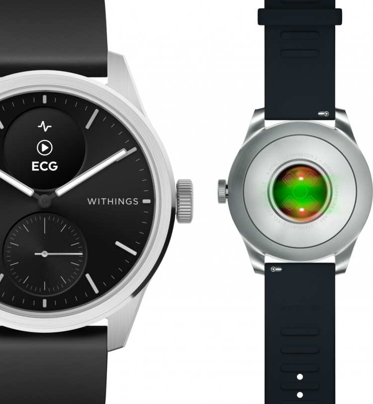 Withings Scanwatch 2 smartwatch, 42 mm, sort