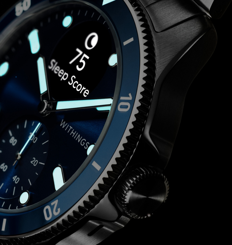 Withings Scanwatch Nova smartwatch, 42 mm, blå