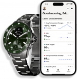 Withings Scanwatch Nova smartwatch, 42 mm, grøn