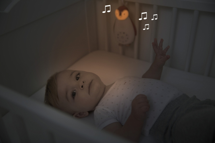 Zazu Zoe højttaler natlampe, pingvin, grå