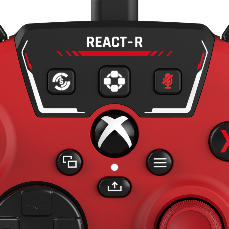 Turtle Beach React-R kablet spilcontroller, rød, Xbox / PC Turtle Beach React-R kablet spilcontroller, rød, Xbox / PC