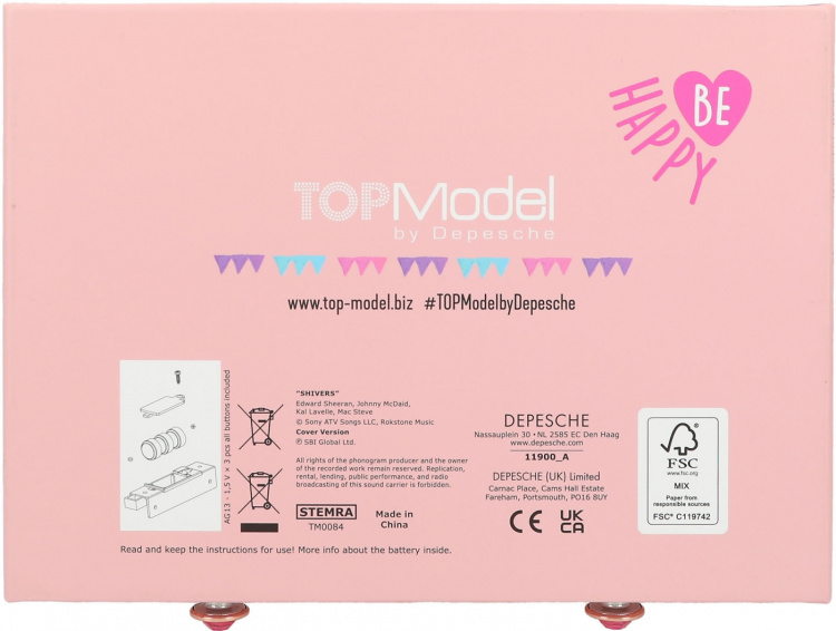 TOPModel COSY - kodet & ringende smykkeskrin