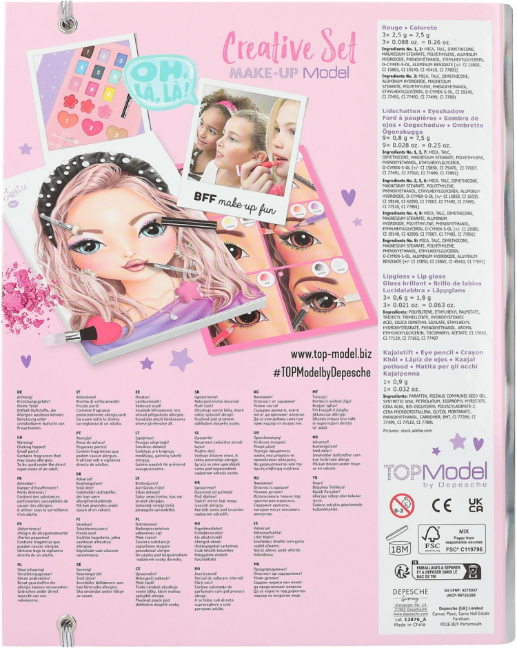 TOPModel Make-Up Studio 2.0 designbog