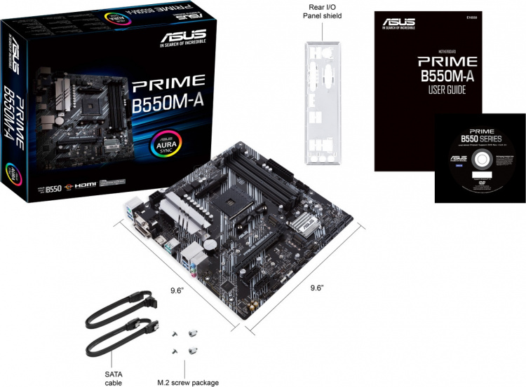 ASUS Prime B550M-A AM4 microATX-bundkort