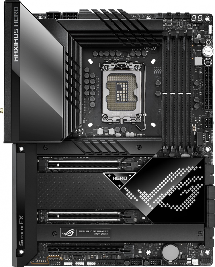 ASUS ROG MAXIMUS Z690 HERO LGA 1700 ATX-bundkort ASUS ROG MAXIMUS Z690 HERO LGA 1700 ATX-bundkort