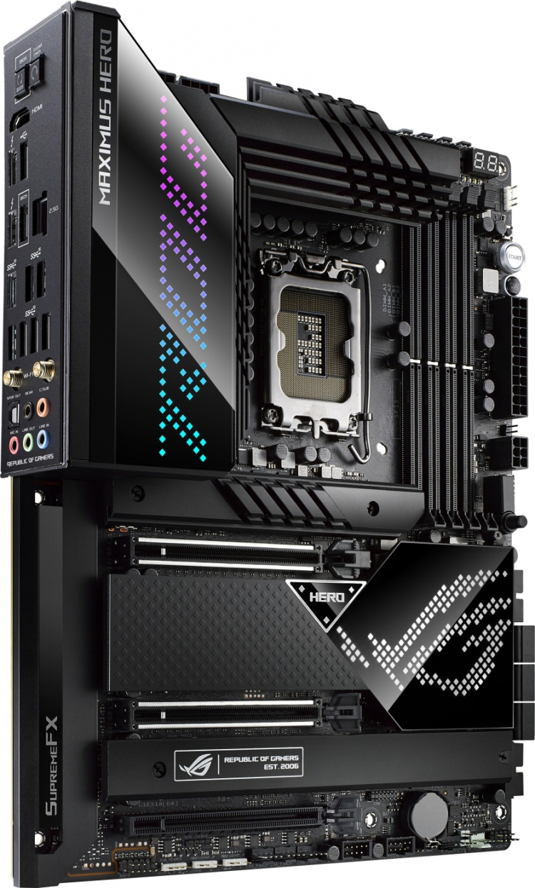 ASUS ROG MAXIMUS Z690 HERO LGA 1700 ATX-bundkort ASUS ROG MAXIMUS Z690 HERO LGA 1700 ATX-bundkort