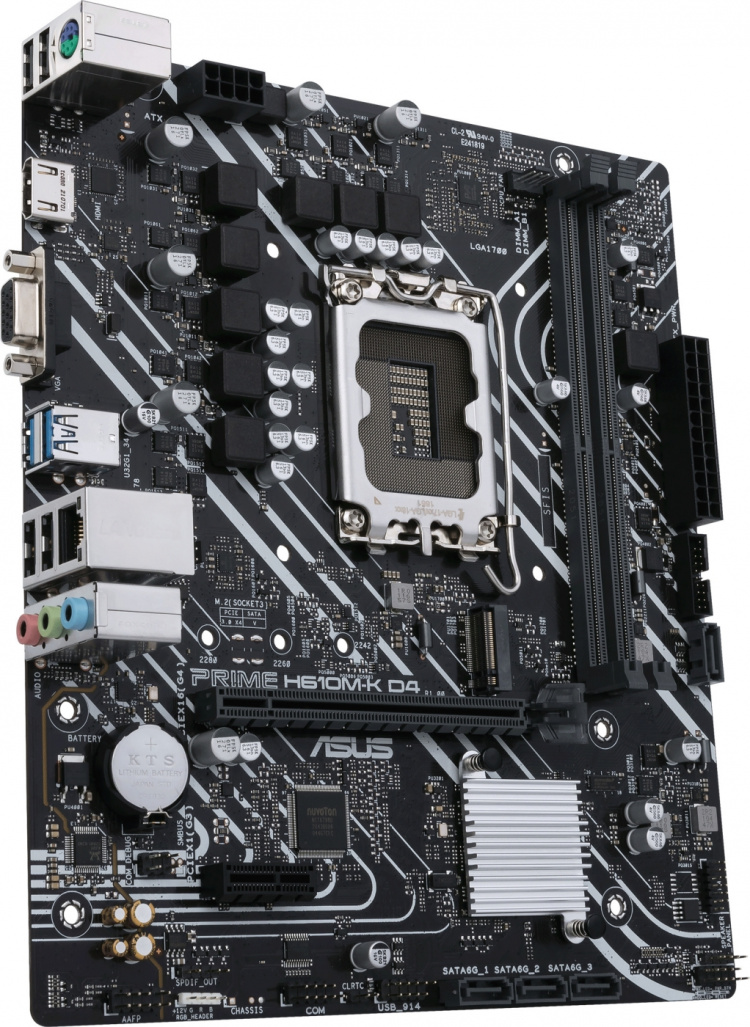 ASUS PRIME H610M-K D4 LGA 1700 mATX-bundkort ASUS PRIME H610M-K D4 LGA 1700 mATX-bundkort