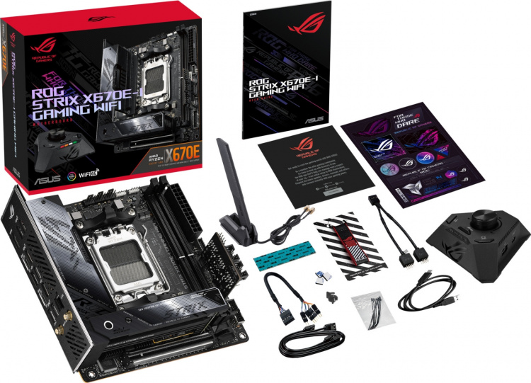 ASUS ROG STRIX X670E-I GAMING WIFI mITX-bundkort