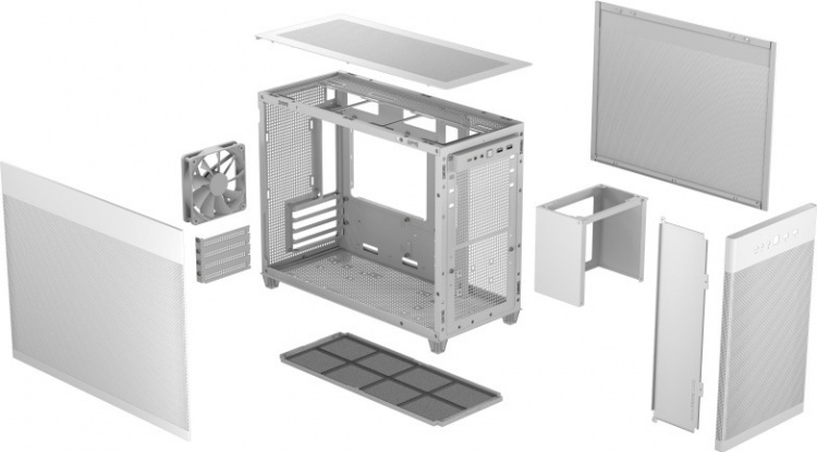 ASUS Prime AP201 Micro-ATX-kabinet, hvid