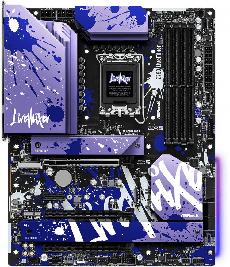 ASRock Z790 LiveMixer LGA1700 ATX-bundkort ASRock Z790 LiveMixer LGA1700 ATX-bundkort