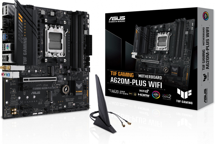 ASUS TUF GAMING A620M-PLUS WIFI mATX-bundkort ASUS TUF GAMING A620M-PLUS WIFI mATX-bundkort