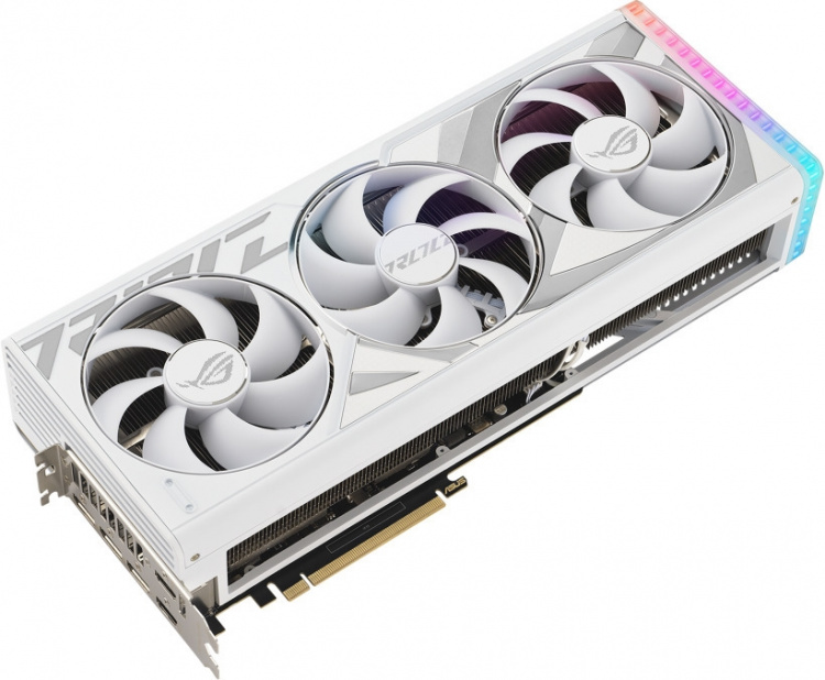 ASUS GeForce ROG-STRIX-RTX4080S-O16G-WHITE grafikkort, hvid
