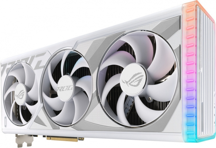 ASUS GeForce ROG-STRIX-RTX4080S-O16G-WHITE grafikkort, hvid