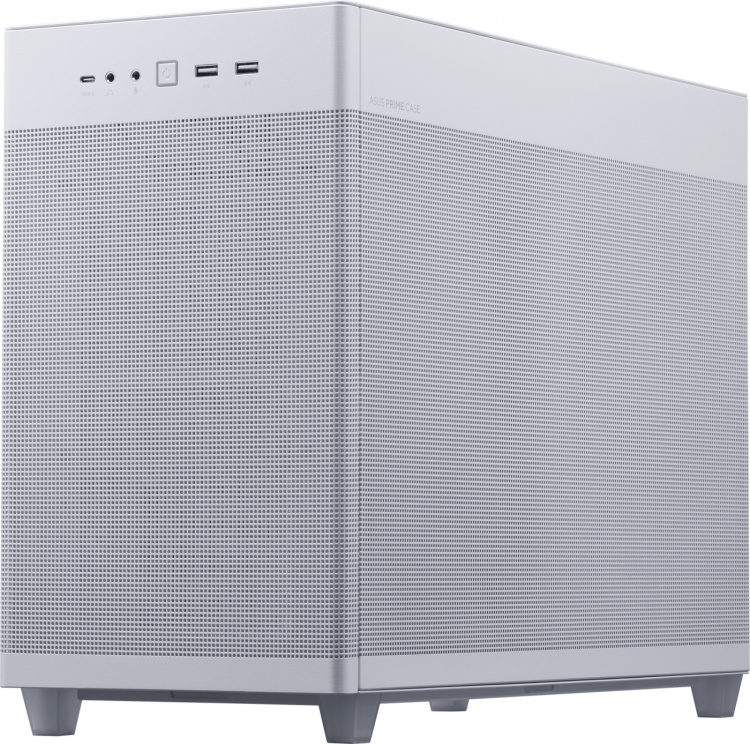 ASUS Prime AP201 TG Micro-ATX-kabinet med vindue, hvid ASUS Prime AP201 TG Micro-ATX-kabinet med vindue, hvid