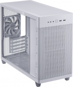 ASUS Prime AP201 TG Micro-ATX-kabinet med vindue, hvid ASUS Prime AP201 TG Micro-ATX-kabinet med vindue, hvid