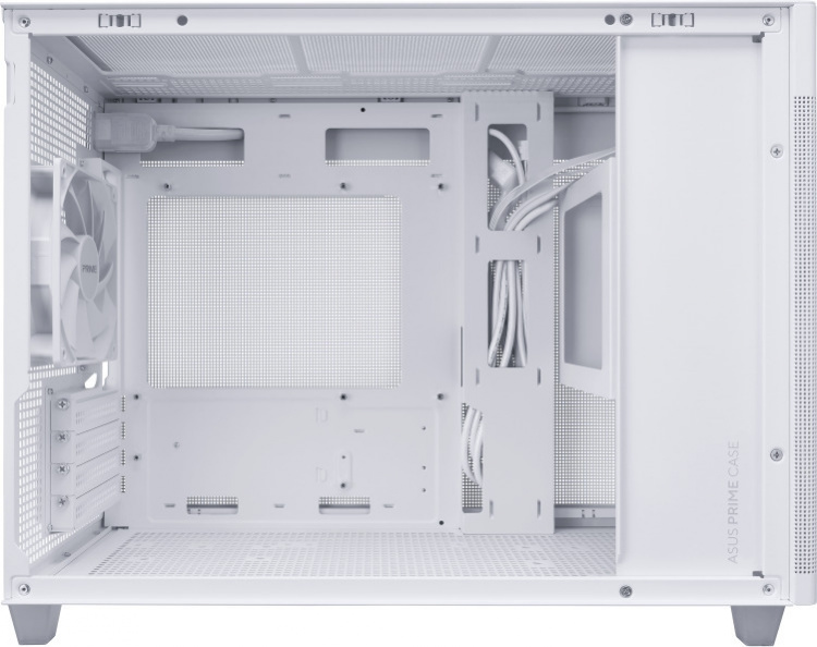 ASUS Prime AP201 TG Micro-ATX-kabinet med vindue, hvid ASUS Prime AP201 TG Micro-ATX-kabinet med vindue, hvid