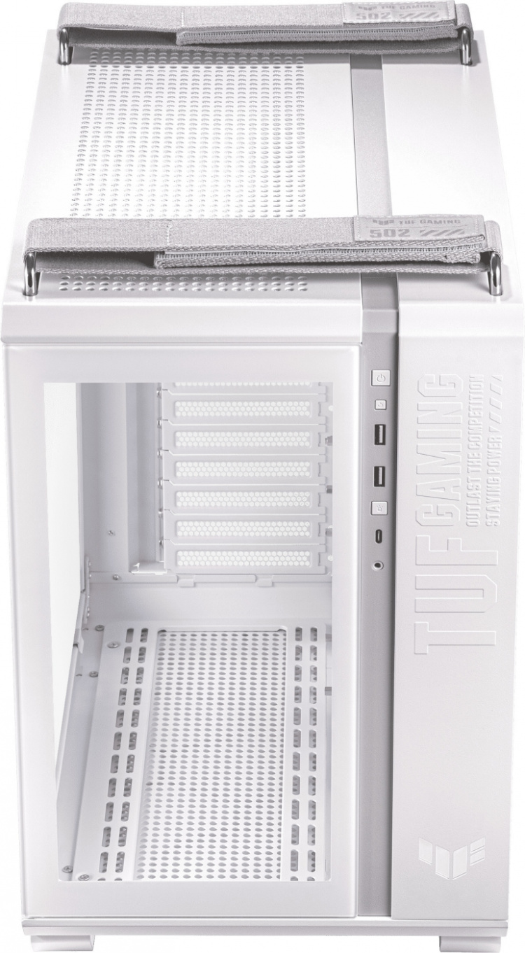 ASUS TUF Gaming GT502 PLUS TG ARGB ATX-kabinet med vindue, hvid