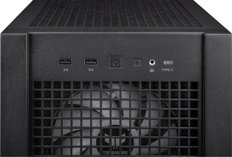 ASUS TUF Gaming GT302 TG ARGB ATX-kabinet med vindue, sort ASUS TUF Gaming GT302 TG ARGB ATX-kabinet med vindue, sort