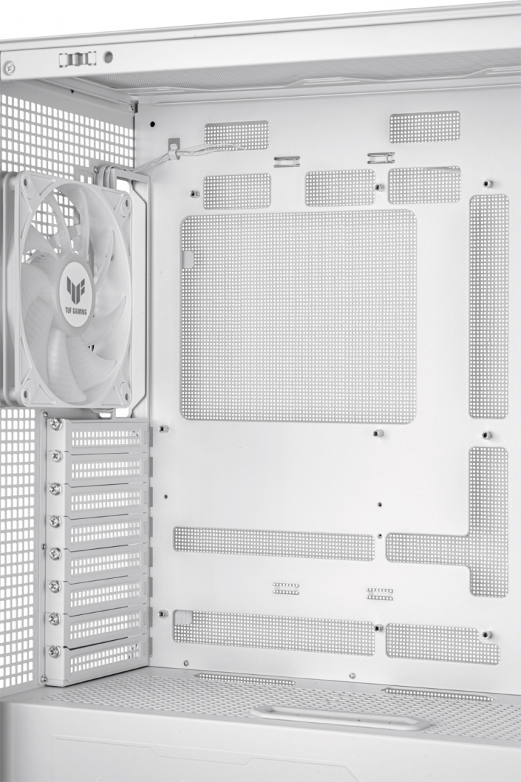 ASUS TUF Gaming GT302 TG ARGB ATX-kabinet med vindue, hvid ASUS TUF Gaming GT302 TG ARGB ATX-kabinet med vindue, hvid