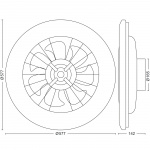 Philips Amigo Takfläkt med LED-belysning Varm-/kallvitt 6000 lm