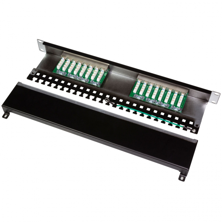 LogiLink Patchpanel 16-portar Cat6 för 19 LogiLink Patchpanel 16-portar Cat6 för 19