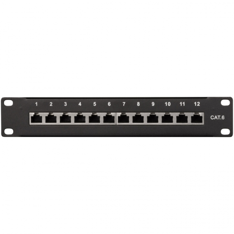 LogiLink Patchpanel 12-portar Cat6 för 10